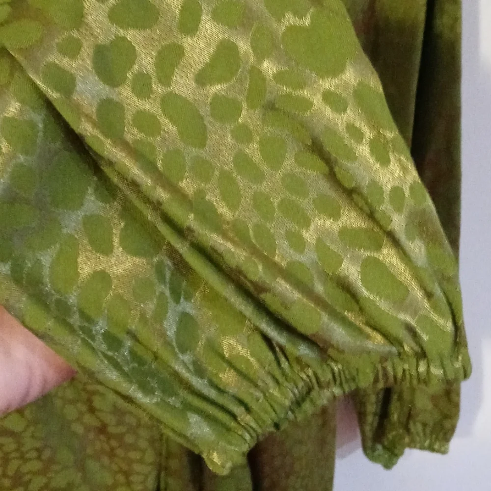 Never Fully Dressed Green Jacquard Harmony Dress - Picture 3 of 4